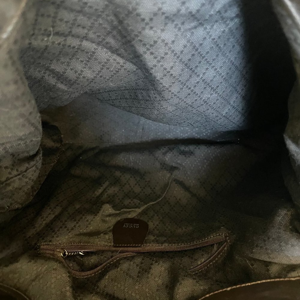 Vintage Gucci Bamboo 2wat Black Nylon Bag - Picture 5 of 5